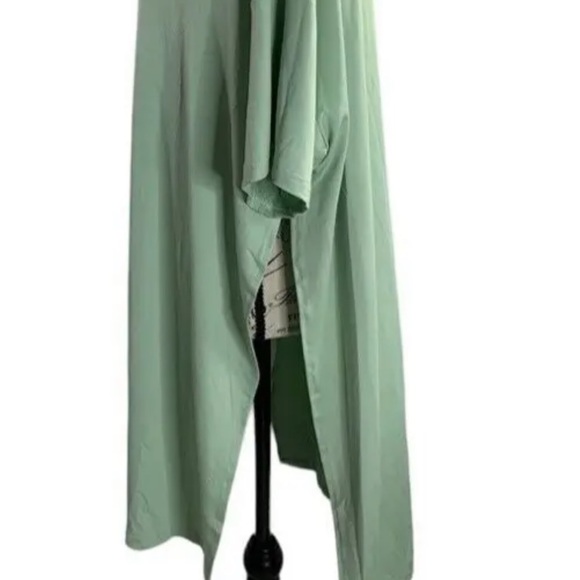 NWT Daisy Swimsuit Coverup long blouse, V-neck Sea foam Green Women's Plus 1X - Picture 9 of 14